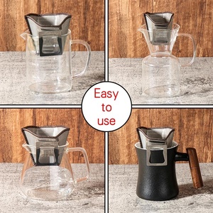 Colador de Café Reutilizable de Acero Inoxidable, Ecológico, Portátil y Duradero, de Grado Alimenticio, sin Papel, con Malla, Tipo <span class=keywords><strong>Cono</strong></span> Colgante - Product Image 2