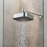 Pommeau de Douche Carré ABS 6 Pouces à Économie d'Eau pour Salle de Bain - Vente en Gros