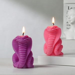 Molde de Silicona para Velas con Forma de Animal, 2 Estilos, Molde de Serpiente para Decoración del Hogar, Molde de Resina para Velas Aromáticas de Cobra - Product Image 1