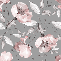 Tissu imprimé en crêpe Koshibo 130 g/m², motifs floraux personnalisés, design de mode, 100 % polyester, tissu Koshibo pour chemises et robes