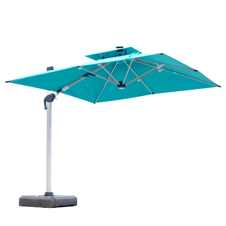 Parapluie multifonction crème solaire parapluie de pluie ferme ensoleillé parasol résistant à la rouille parasol pour meubles tout temps