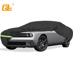 Fundas Impermeables para Automóviles Dodge Challenger 2008-2019, Fundas 190T Impermeables y Resistentes al Viento con Correa y Cremallera para Cabina - Product Image 1