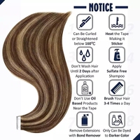 Extension de cheveux humains Offre Spéciale 12a, Double bande à reflets, blond, Ins vierge brut, 100% naturel, russe