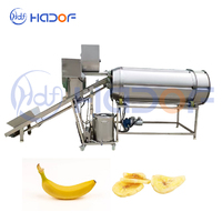 Automatische bananenchipslijn 220V 304 roestvrij staal Hoge efficiëntie 1,5 kW Multifunctionele snijmachine