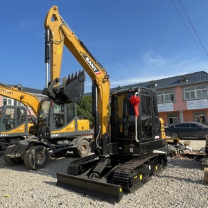 Mini-excavatrice Sany 60C d'occasion de haute qualité, excavatrice d'occasion, excavatrice sur chenilles Sany pour l'aménagement paysager - Product Image 2