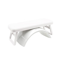 Repose-bras pliable portable en plastique pour manucure, coussin doux rose, gris, blanc, violet, confortable, multifonctionnel, oreiller pour les mains