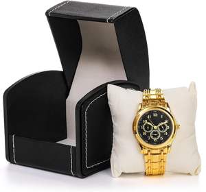 กล่องเก็บนาฬิกาข้อมือหนัง PU ราคาโรงงาน ขายส่ง กล่องโชว์นาฬิกาหนังแบบม้วน 1 ช่อง สั่งทำโลโก้ได้ - Product Image 4