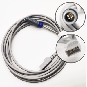 Cable adaptador de presión arterial invasiva IBP de Jinjiang Electronics, adecuado para conectar al cable principal de Utah, cable de conexión del sensor de presión. - Product Image 1