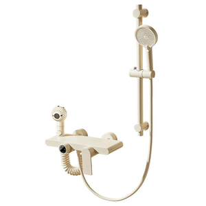 Ensemble de douche double pour maison avec robinet chaud/froid et pommeau haute pression pour salle de bain - Product Image 1