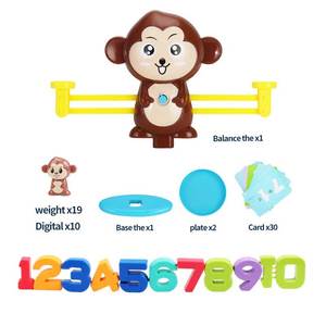 เครื่องชั่งน้ำหนักลิงพลาสติกเพื่อการศึกษาสำหรับเด็กอายุ <span class=keywords><strong>2</strong></span>-4 และ 5-7 <span class=keywords><strong>ป</strong></span>ี - ของเล่นสำหรับเด็กทั้งชายและหญิง - Product Image 5