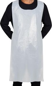Tablier jetable blanc imperméable pour <span class=keywords><strong>femme</strong></span>, sans manches, pliable, en PE durable et transparent, pour la <span class=keywords><strong>cuisine</strong></span> - Product Image 3