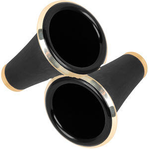 Fábrica al por mayor <span class=keywords><strong>de</strong></span> alta calidad Bb tono <span class=keywords><strong>clarinete</strong></span> negro tubo baquelita <span class=keywords><strong>campana</strong></span> incrustada con borde dorado con caja - Product Image 3