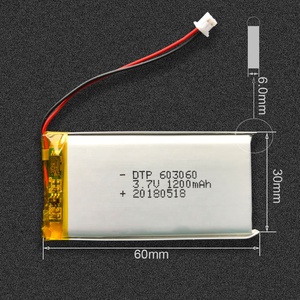 Lithium polymer battery s 603060 3,7 v 1200 mah battery - Product Image 4