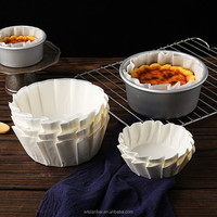 Papiers de cuisson en silicone pour cheesecake basque, résistants à la graisse, adaptés au four, jetables, écologiques, antiadhésifs, pour moules à gâteaux, usage domestique
