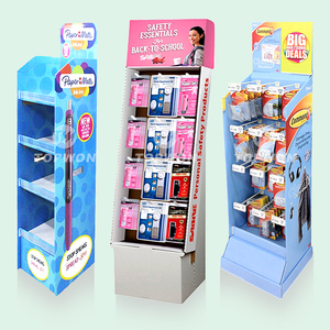 Custom Retail <strong>Paper</strong> <strong>Display</strong> Racks Promotion Free Standing Pos Floor <strong>Corrugated</strong> Stand Pop Cardboard <strong>Display</strong> - Product Image 5