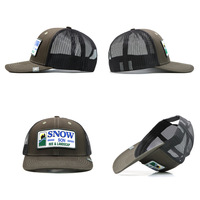 Gorra Trucker de Alta Calidad con Bordado Personalizado de 6 Paneles, Gorras de Malla Clásicas con Cierre a Presión, Gorras de Béisbol Deportivas Lisas