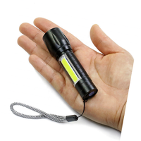 Senter Mini Teleskopik Multifungsi Tahan Air 3w Cob Led Xpe Saku, Dapat Diisi Ulang