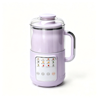 Mixeur multifonctionnel 1500 ml, silencieux, pour lait de soja, avec couvercle anti-bruit, sans résidus, broyeur de grains, processeur multi-céréales
