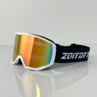 Gafas de Esquí Profesionales con Marco Completo de TPU, Antivaho, UV400, Visión Amplia, para Snowboard y Deportes de Nieve, para Hombres y Mujeres