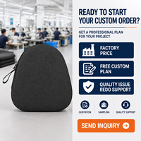Étui de transport rigide en EVA pour casque, sac de rangement en tissu gris imperméable, étui de voyage portable et protecteur