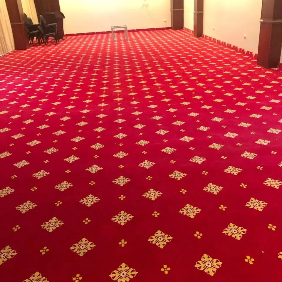 Venda quente Luxo Colorido Design Comercial Alfombras Casino Club Axminster Tapis Salão Vermelho Night Club Tapete Para Casino