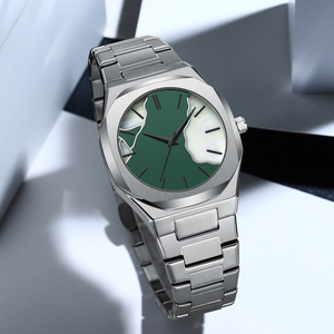 Montre à quartz BESTWIN 813-9 pour homme, cadran en nacre, cadran octogonal, étanche, style business décontracté, design mosaïque, cadeau pour homme - Product Image 3