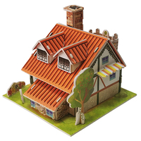 Campagne Villa 3D Puzzle Mousse Papier Maison Jouets Pour Filles Et Garçons
