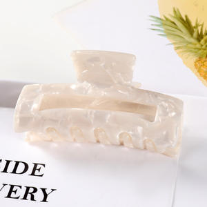 Jepit Rambut Besar Persegi Tebal 8.5cm Grosir Berkualitas Tinggi Custom Selulosa Asetat Fashion untuk Penggunaan Sehari-hari Wanita - Product Image 4