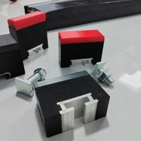 Barre d'impact résistante à l'usure pour convoyeur minier 75*100*2000mm avec UHMWPE épaisseur 12,5mm