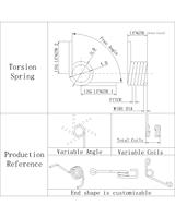 Prix d'usine, vente en gros, ressort hélicoïdal en acier phosphoreux, petit ressort de torsion, ressort tactile hélicoïdal