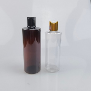 Flacon de lotion en plastique blanc et noir de 100 ml, 150 ml, 200 ml, 250 ml, 300 ml avec bouchon à disque doré, flacon vide pour cosmétiques, huiles essentielles, shampooing - Product Image 3