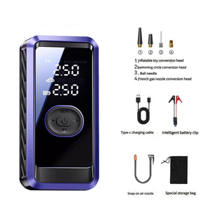 Mini compresseur de pneus de voiture électrique sans fil <span class=keywords><strong>Portable</strong></span> 150psi pompe gonflable sans fil avec moniteur de pression des pneus numérique ABS - Product Image 1