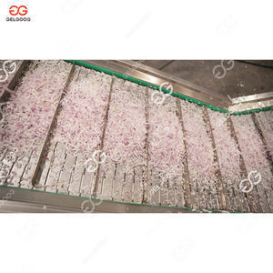 เครื่องทำหัวหอมทอดไฟฟ้าอัตโนมัติ เครื่องทำเกล็ดหัวหอมทอด ขนาดเล็ก สำหรับการผลิตหัวหอมทอดกรอบ - Product Image 5