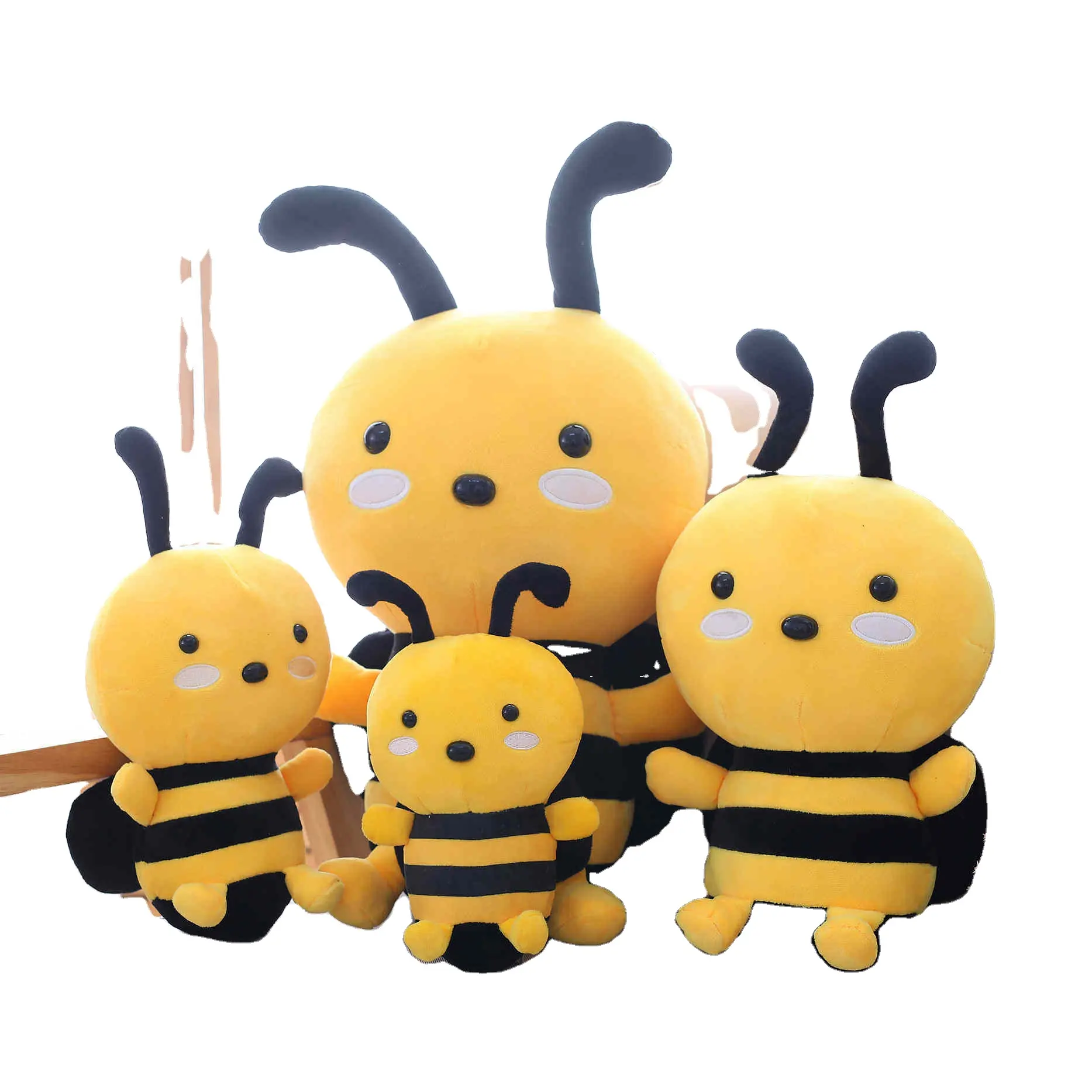 Di alta qualità 20/25/30/45cm bambola insetto farcito ape peluche carino peluche ape bambole per bambini regalo divano decorazione