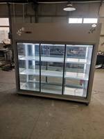 Vitrine Réfrigérée pour Fleuriste en Acier Inoxydable, Capacité 1200L, Porte Double en Verre Trempé, Compresseur SECOP 2-7
