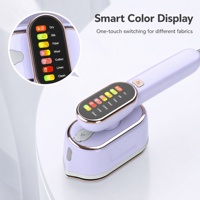 Mini fer à vapeur portable 1300W, fer à vapeur pour vêtements, réservoir d'eau de 160 ml, utilisation à domicile et en voyage, emballage en boîte couleur