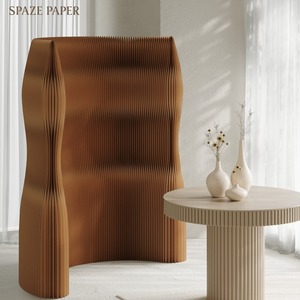 Divisorio da <span class=keywords><strong>Parete</strong></span> Elegante Spazepaper, Separatore Flessibile per Ambienti, Schermi Pieghevoli, Divisorio per Showroom, <span class=keywords><strong>Parete</strong></span> Divisoria in Carta per Sale Trasmissioni - Product Image 1