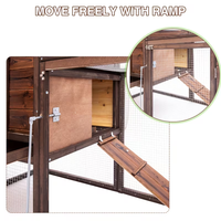 Cage à poules en bois pour l'extérieur, pour lapins, poules, canards et autres petits animaux, poulaillers en bois pour l'extérieur