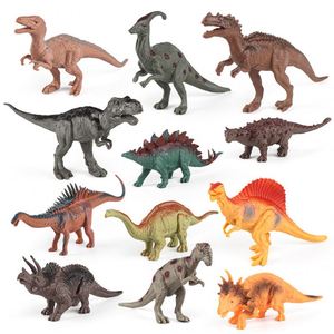 Figurines d'animaux sauvages miniatures dinosaures Jurassic : Tyrannosaure Rex, Pterosaure, Stégosaure - Jouets très demandés - Product Image 1