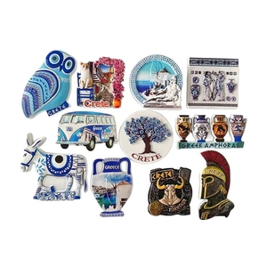 Comercio Electrónico Transfronterizo, Venta al por Mayor, Refrigerador Griego, Decoración del Hogar, Recuerdos Turísticos Magnéticos Pintados en 3D, Europeos - Product Image 5