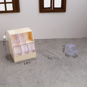 <b>Mini</b> simulation supermarket candy rack storage box storage rack playing house miniature scene doll house small ornament toy - Product Image 2