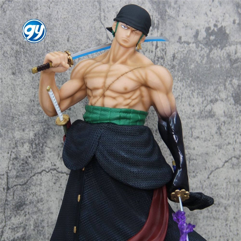One Piece Zoro Action Figure - 50Cm Resin Collectible with 5