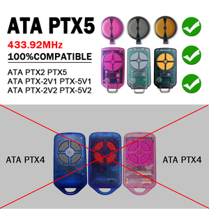 Pour ATA PTX5 PTX-5V2 PTX-5V1 PTX2 PTX-2V2 PTX-2V1 TrioCode GDO <span class=keywords><strong>porte</strong></span> <span class=keywords><strong>de</strong></span> <span class=keywords><strong>Garage</strong></span> télécommande 433.92MHz Code roulant - Product Image 3
