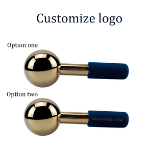 Cryo <span class=keywords><strong>Stick</strong></span> de mano de acero inoxidable dorado, alivia la fatiga ocular, rodillo de enfriamiento Facial, herramienta de masaje de globo de hielo - Product Image 4