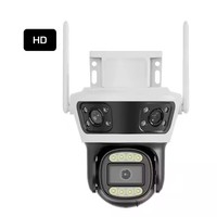 6mp Triple lentille 3 écrans Ipc360 WiFi caméra de sécurité extérieure Audio bidirectionnel couleur Vision nocturne maison CCTV PTZ caméra IP
