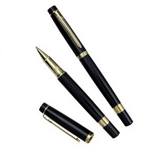 High-end Glossy Metal Ballpoint Pen Laser-Printed Logo; Bank Insurance Promotional Gift Pen; Engraved Options Available; Stock - Product Image 2