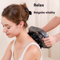 Pistolet de massage profond sans fil automatique certifié CE pour tout le corps Outil de fascia à six têtes pour la relaxation musculaire à haute fréquence à usage domestique
