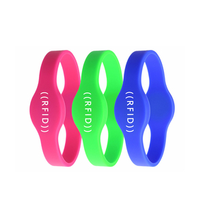 Tần số cao 13.56 RFID Silicone dây đeo cổ tay cho các sự kiện-không thấm nước <span class=keywords><strong>NFC</strong></span> Vòng đeo tay với biểu tượng tùy chỉnh & mã QR - Product Image 1