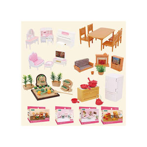 Распродажа, миниатюрная деревянная мебель, игрушки, кукольный домик, аксессуары для спальни, ванной, сада и холодильника, стола - Product Image 1