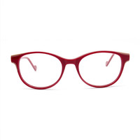 Lunettes de vue rondes unies tendance pour femmes adultes, monture en acétate durable, verres PC transparents incassables, pour usage quotidien décontracté